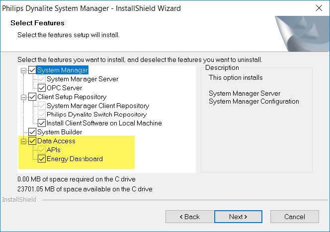 sm install data access