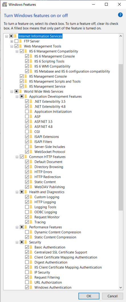 sm enable iis