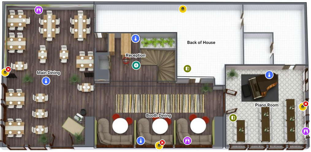 iah floor plan lights devices