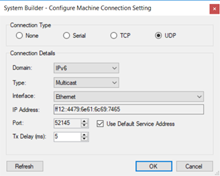 sb configure machine connection