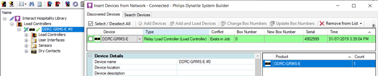 sb discovered devices drag grms