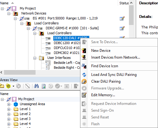 sb load sync dali pairing