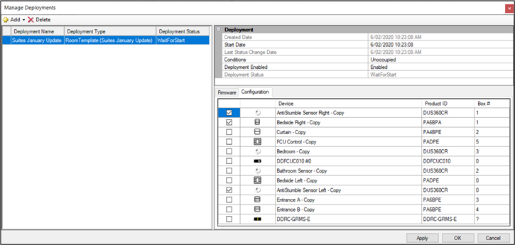 sb manage deployments