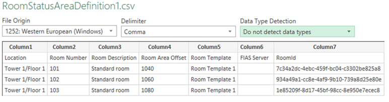 sb room mapping csv