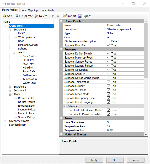 sb room profile features