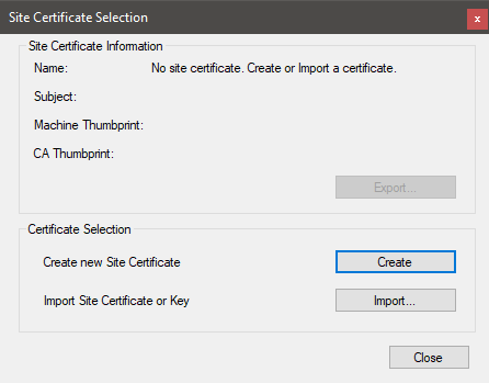 sb site certificate create