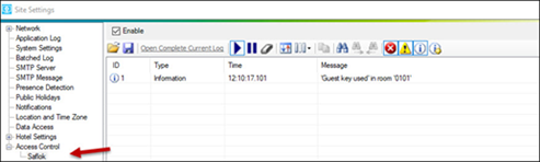 sm config access saflok