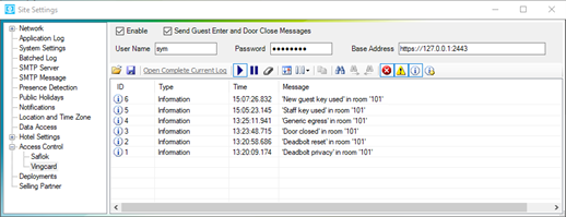 sm config access vingcard