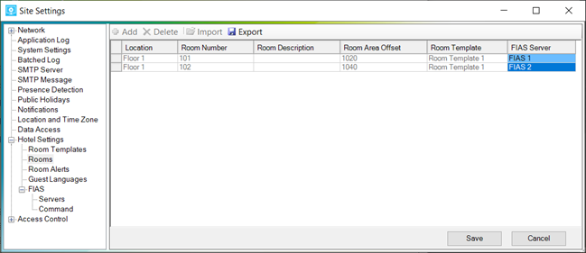 sm config fias rooms