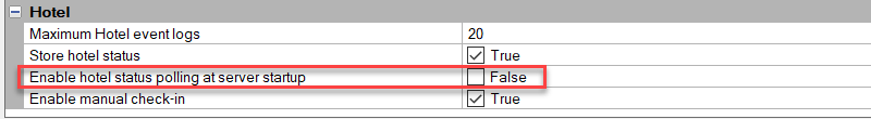 sm config settings hotel polling