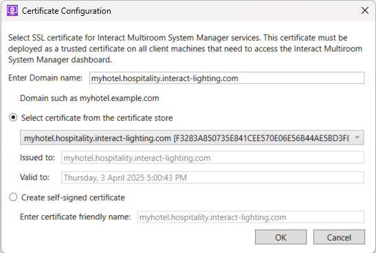 sm data access certificate config