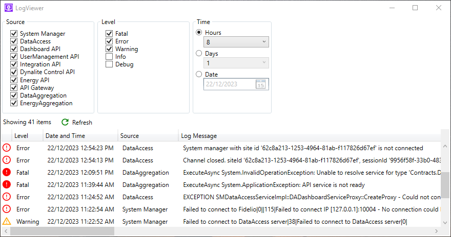 sm data access log viewer