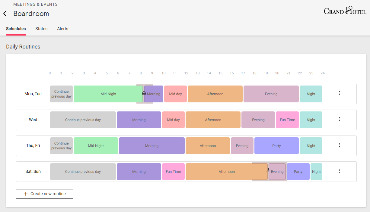 iah config scheduling