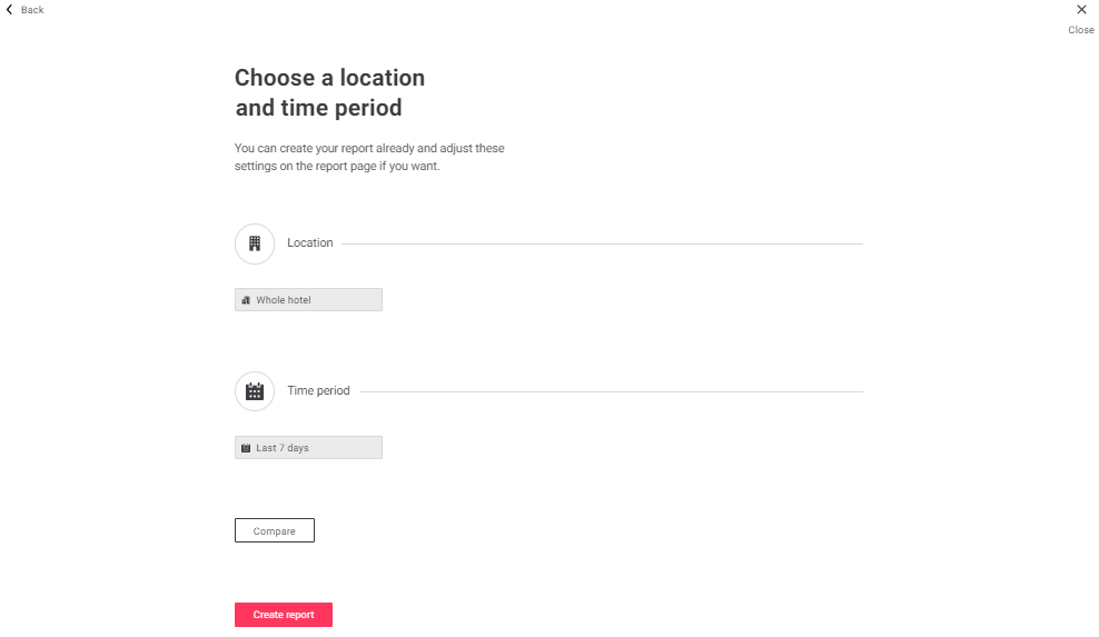 iah reporting custom location date