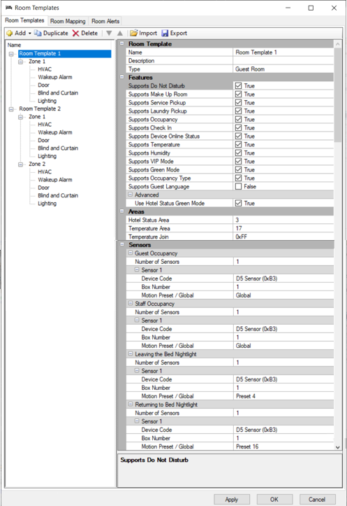 iah sb room template