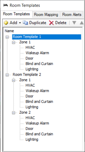 iah sb room template zones