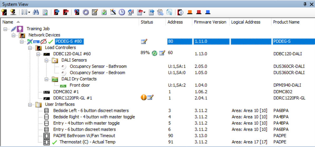 sb system view