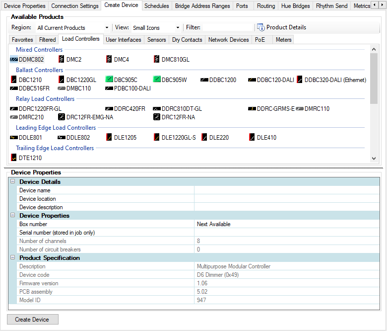 sb create device editor