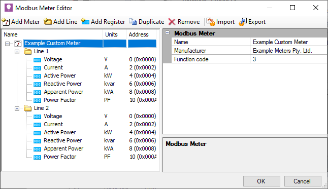 sb modbus meter editor complete