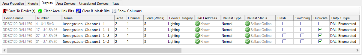 sb area outputs editor