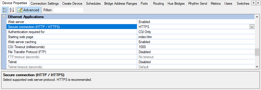 sb device properties eg https