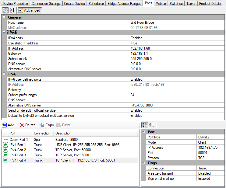 sb ports ipv4 bridge