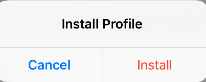 ios install profile confirm