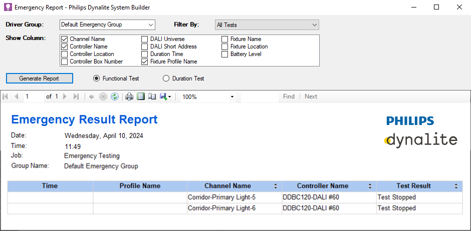 sb emergency report window