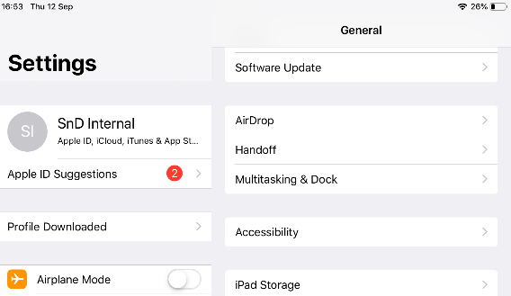 ios settings