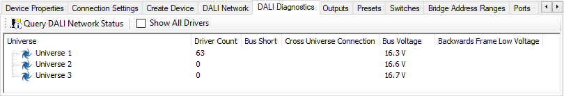 sb dali diagnostics no faults