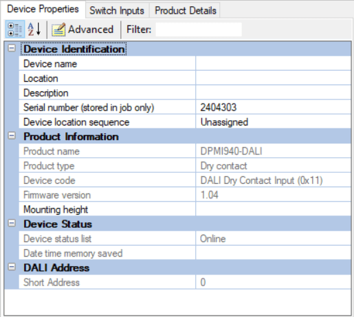 sb device properties dpmi940 d