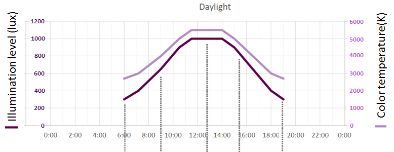 dyn day rhythm graph