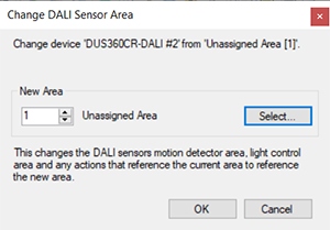 sb change area dali sensor