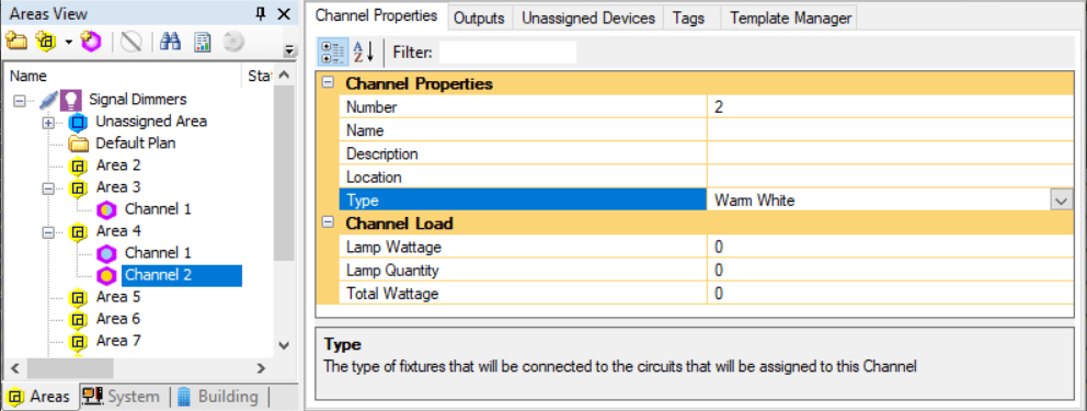 sb channel properties dali 207