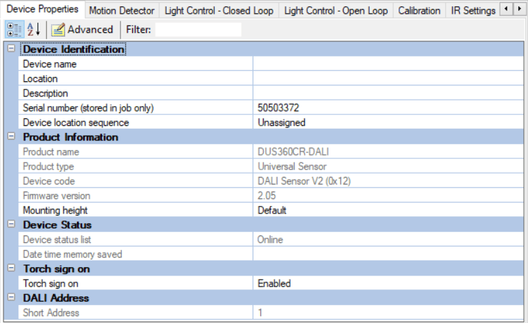 sb device properties dus360cr d