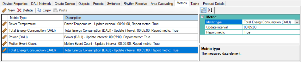 sb metrics editor