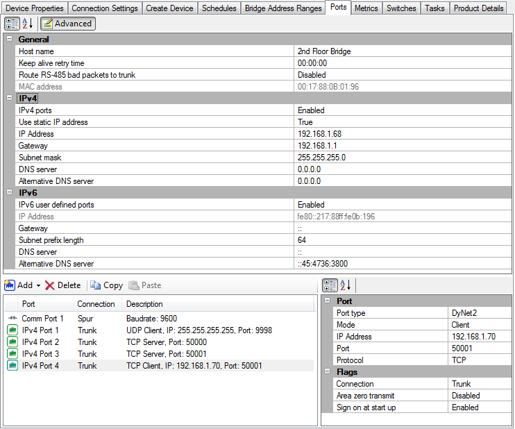 sb ports ipv4 bridge