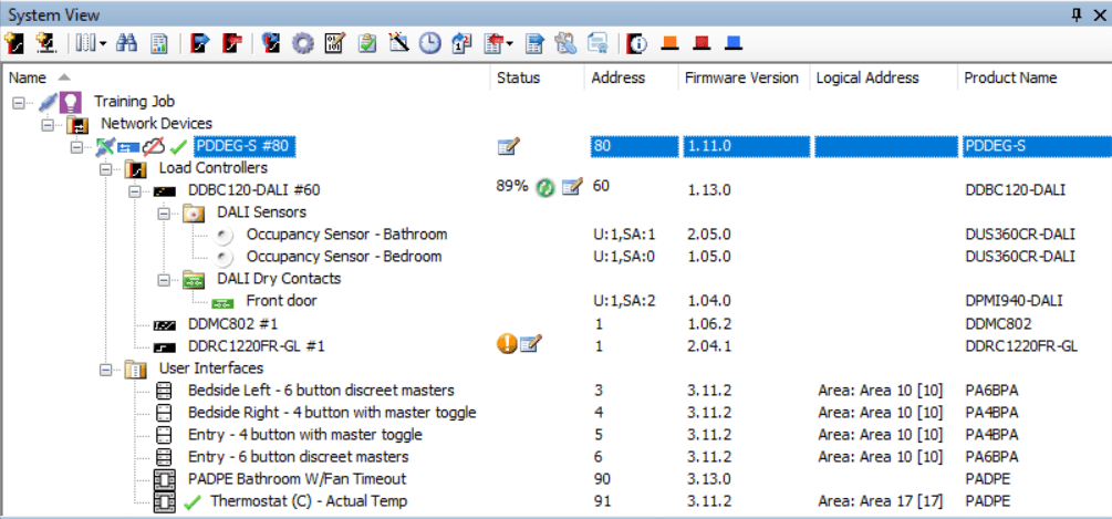 sb system view