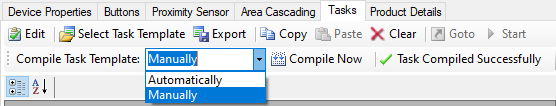 sb tasks toolbar