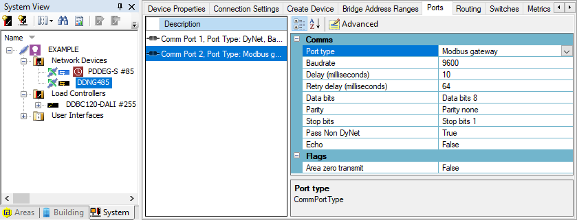 sb ddng485 ports modbus