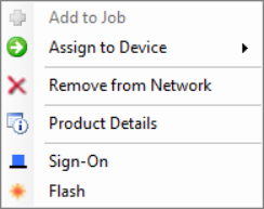 sb dali device context menu