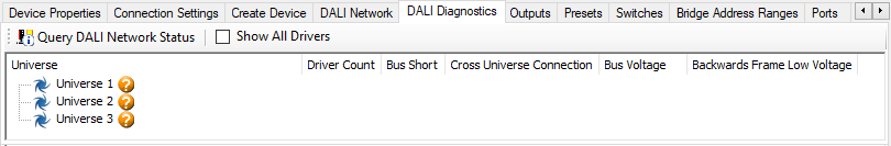 sb dali diagnostics unknown