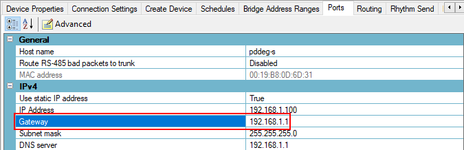 sb ports ipv4 gateway