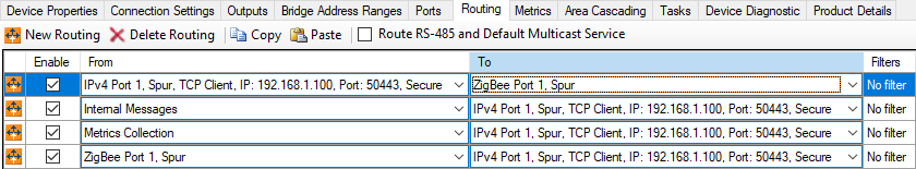 sb routing pdzg e