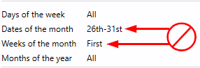 sm maintenance schedule conflict