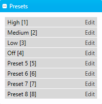 sm site map controls presets