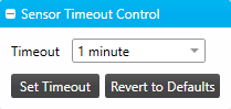 sm site map controls sensor timeout