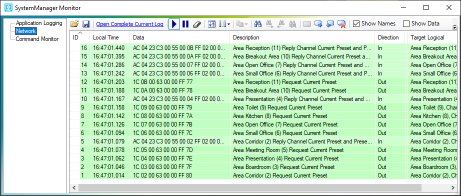 smc network log