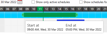 sm maintenance schedule overview adjust