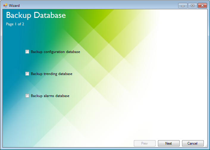 sm db backup